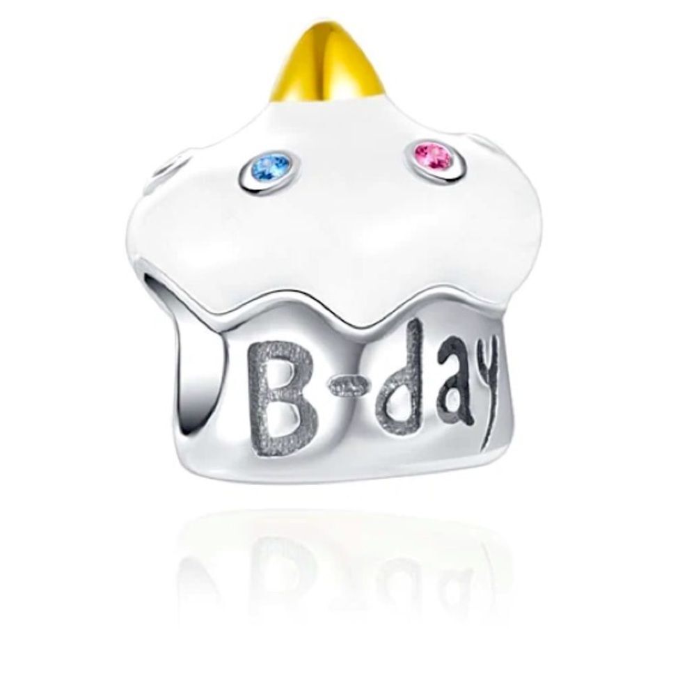 NWOT Birthday Cake Pandora FIT Silver Charm!